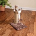 Cat Craft Cat Craft COM15SGDCFU 15 in. Sea Grass Scratching Post - Dark Chocolate Fur 12 x 16 Base COM15SGDCFU